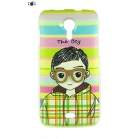 Micromax Canvas 3 A116  Back cover back case cover Holder Pouch Colourful Boy