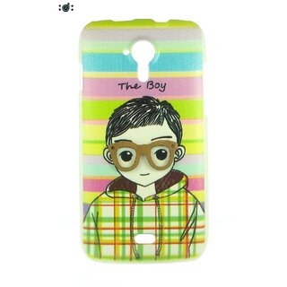                       Micromax Canvas 3 A116  Back cover back case cover Holder Pouch Colourful Boy                                              