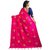 Indian Beauty Pink  Sana Silk Embroidered Saree With Tessals and Blouse Piece