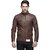 Emblazon Men's Brown Leather Jacket
