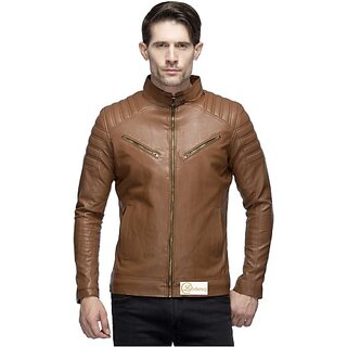 Lambency outlet leather jacket