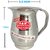 Jug Stainless Steel   - Water Storage  Drinking Water With Steel Outside , Water jug for Dining Table Set Of 1 ( 1800 ML ) Size ( 7 x5.5 inch)- Colour - Silver by AH