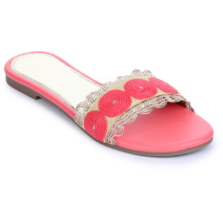Ikrah Women Casual Pink Slippers