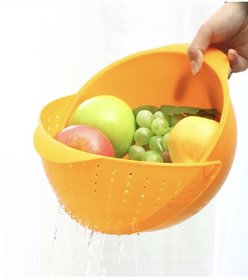 1 PC Premium Rice Washing Bowl  Vegetable washing bowl  Fruits washing bowl  Noodles Pasta Pulses washing Bowl