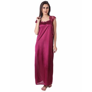 Night dress satin online clearance