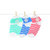 Neska Moda Kids 3 Pair Multicolor Ankle Length Frill Socks For Age Group 2 To 3 Years