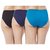 (Pack Of 3) Low Price Mall Cotton Lycra Multi Color Hipster SL Panties