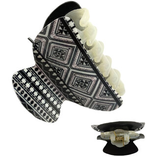 Buy GaDinStylo Black and white Fancy clutcher/Hair Claw for Hair Decoration  For Women And Girls Online @ ₹129 from ShopClues
