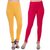 HauteAndBold  Yellow  Pink Super Cotton Churidar LEGGING and and multicolours Colours Leggings for Womens and Girls- Sizes - M, L, XL, 2XL, 3XL,