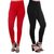 HauteAndBold Black  red  Super Cotton Churidar LEGGING and and multicolours Colours Leggings for Womens and Girls- Sizes - M, L, XL, 2XL, 3XL,