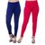 HauteAndBold Blue  Pink  Super Cotton Churidar LEGGING and and multicolours Colours Leggings for Womens and Girls- Sizes - M, L, XL, 2XL, 3XL,