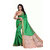 Women's Green Color Chanderi Cotton Saree With Blouse