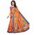 Women's Orange, Multi Color Art Silk Saree With Blouse