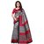 Women's Black, Grey, Maroon Color Poly Silk Saree With Blouse