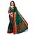 Women's Turquoise, Red Color Silk and Poly Silk Saree With Blouse
