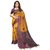 Women's Yellow, Multi Color Poly Silk Saree With Blouse