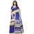 Women's Beige, Blue Color Bhagalpuri Silk and Art Silk Saree With Blouse
