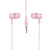 Yookie Yk580 Stereo Earphone With Mic Pink