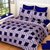 SHAKRIN 3D Polycotton 2 Double Bedsheet With 4 Pillow Covers, 90 x 90 Inch (Set OF 2 Double Bedsheets)