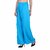 Pixie Casual Rayon Palazzo Plain Pants / Trousers for  Women / Girls (Pack of 1) Sky Blue - Free Size