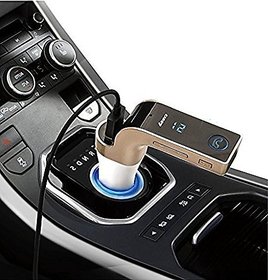 4-in-1 Hands Free Wireless Bluetooth FM Transmitter G7 + AUX Modulator Car Kit MP3 Player SD USB LCD Car Accessories