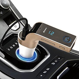 snowbudy  4-in-1 CAR G7 Bluetooth FM Transmitter With USB Flash Drives /TF Music Player Bluetooth Car kit USB Car Charger