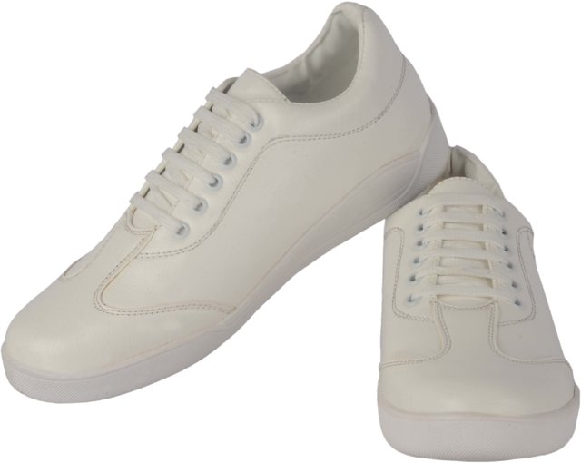 stylish white sneakers