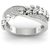 RM Jewellers 92.5 Sterling Silver American Diamond Best Princess Ring for Women