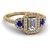 RM Jewellers 92.5 Sterling Silver American Diamond Impressive Brilliant Ring for Women