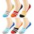 Sparkle  Cotton Colorful Lofer With Anti Slip Multi color (Pack of 06)