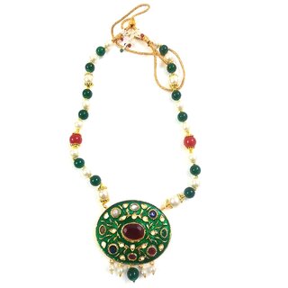 Green antique Neck less.
