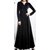 WC-064 Westchic BLACK VELVET V-NECK Long Dress