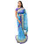 Indians Boutique's Full Net Saree (Sky Blue)