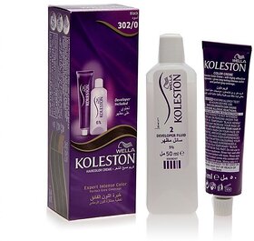 Wella Koleston Hair Color Creme 302/0 Black (50ml)
