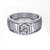 RM Jewellers 92.5 Sterling Silver American Diamond Glorious Best Design Ring For Men