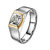 RM Jewellers 92.5 Sterling Silver American Diamond Best Classic Ring for Men