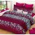 SHAKRIN 3d Polycotton  Double Bedsheet With 2 Pillow Covers, 90 x 90 Inch
