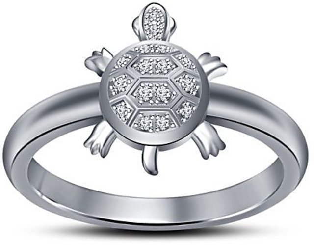 platinum tortoise ring