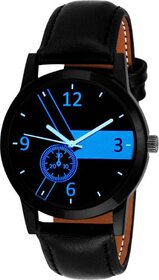 HRV no Black Leather Boy And Men Watch