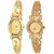 HRV Gold Oval And X Model Women And Gilrs Analog Watch