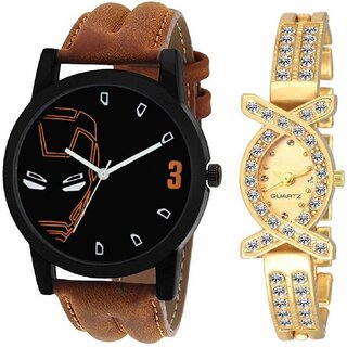                       HRV OD-C2-004 New Arrival Stylish Combo Couple Watch For Boys Girls Watch                                              