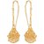 GoldNera Traditional Bollywood style Classic Gold Plated Pair of Ear chain Earrings
