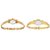 HRV Gold Oval And X Model Women And Gilrs Analog Watch BY HRV