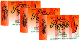 Pure Herbal Papaya Fruity Skin Whitening Soap - 135gm (Pack Of 3)