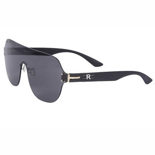 Rozior Black UV Protection Wayfarer Unisex Sunglasses
