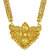 Memoir Gold Plated Brass, Hearts and Pear Shaped, Rich Hand chilai Work, Traditional Mangalsutra Women Latest Ethnic
