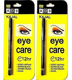 ADS 12 Hr Long Last Eye Care Soft Kajal - Pack Of 2