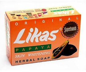 Likas Papaya Skin Whitening Herbal Soap (135g)