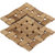 Khushi Creation 2 Piece Bamboo Coasters or Pan Pot Holder Heat Insulation Pad (13 X 13 Cms)