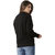 Miss Chase Women's Black Round Neck Full Sleeve Cotton Solid Multicolored Twill Tape Detailing Bomber Jacket